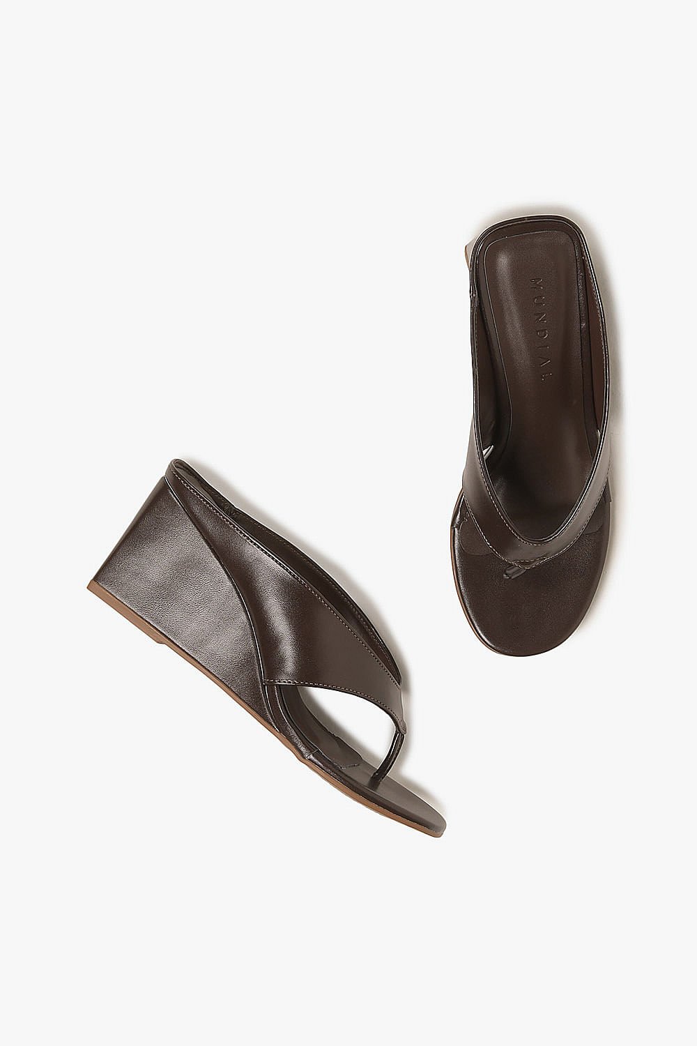 Sandália Feminina Anabela Mundial Deborah Marrom 3