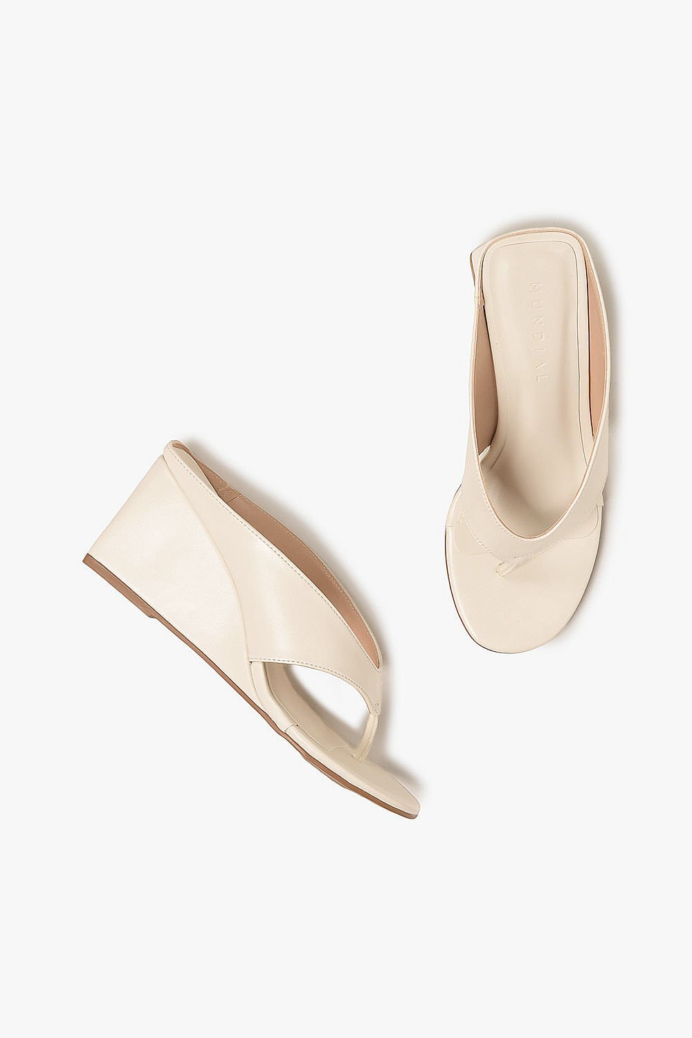 Sandália Feminina Anabela Mundial Deborah Off White 3