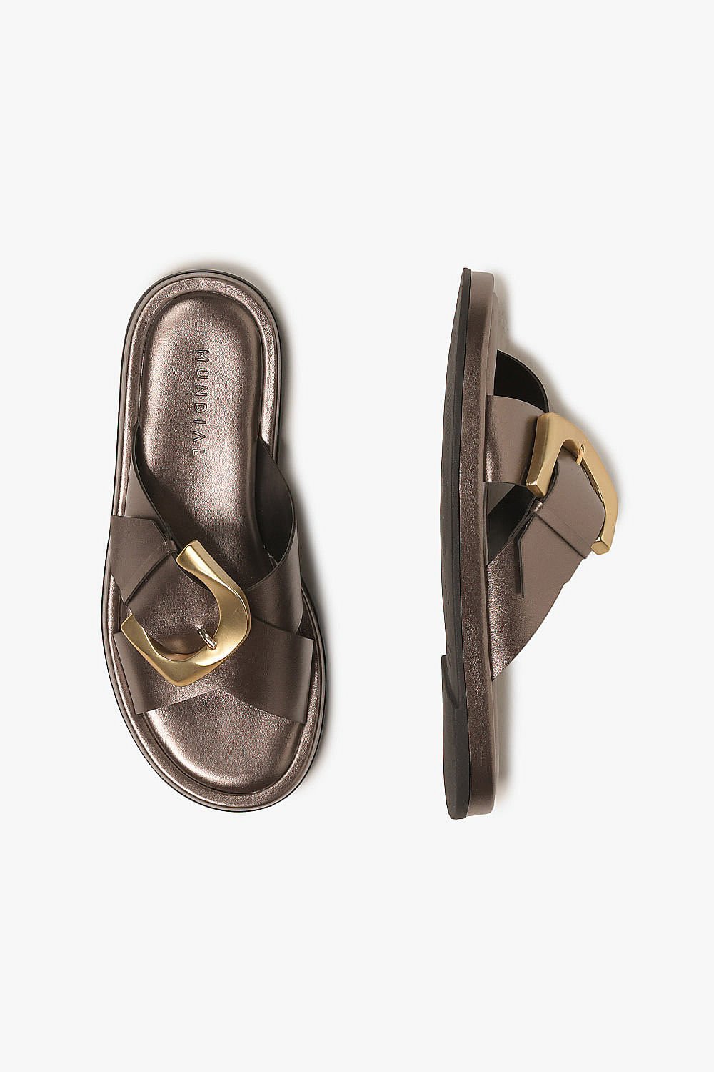 Rasteira Feminina Mundial Margaret Prata Velho 3