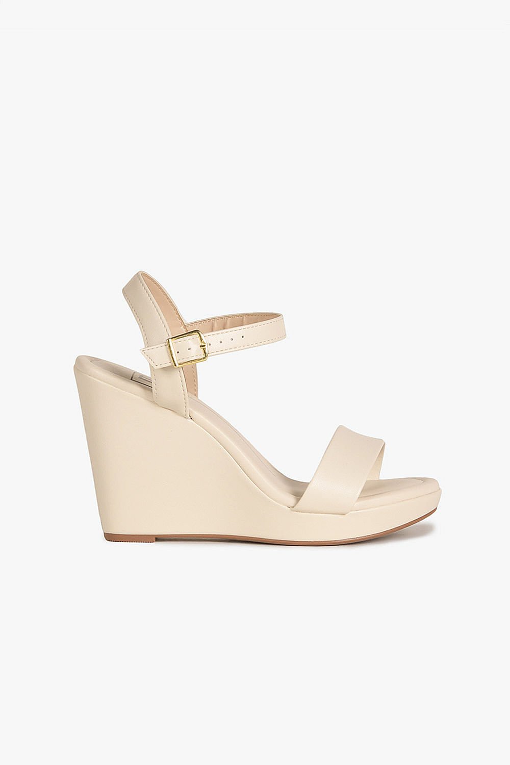 Sandália Feminina Anabela Moleca Tarsiane Off White 1