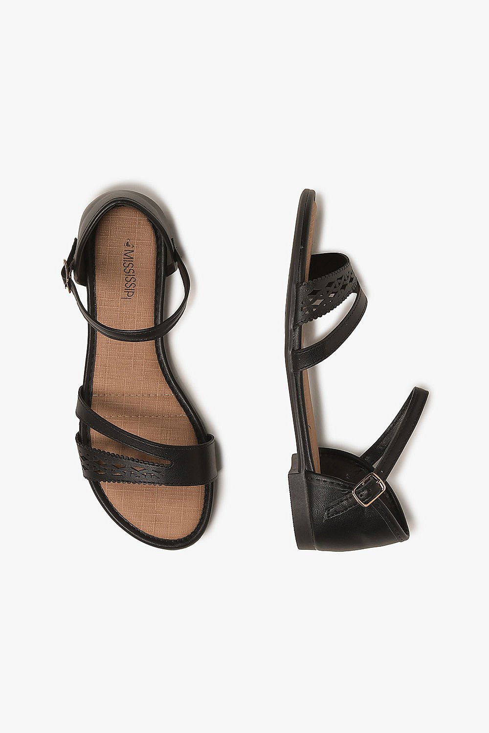 Rasteira Feminina Mississipi Fiona Preto 3