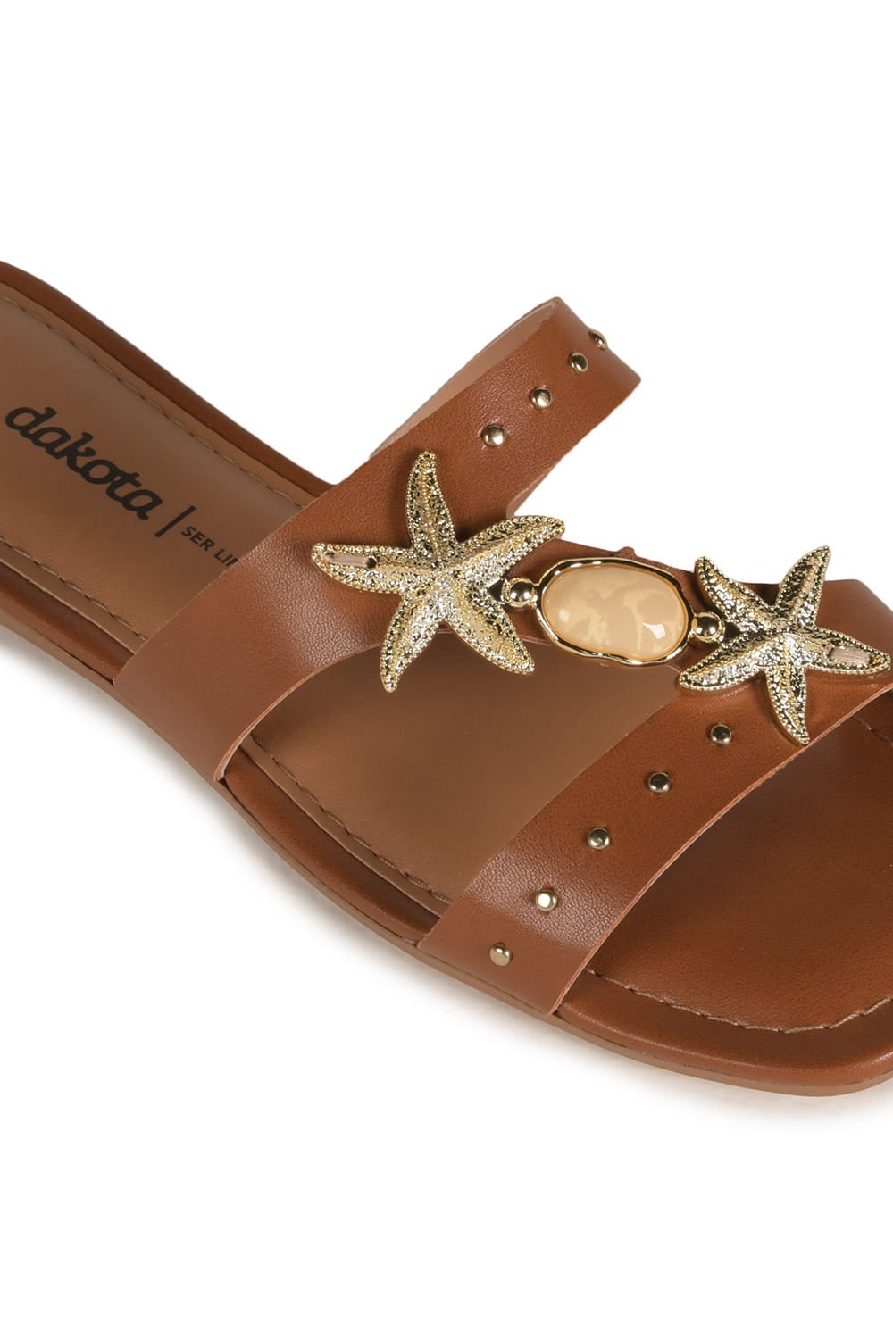 Rasteira Femimina Dakota Primula Caramelo 2