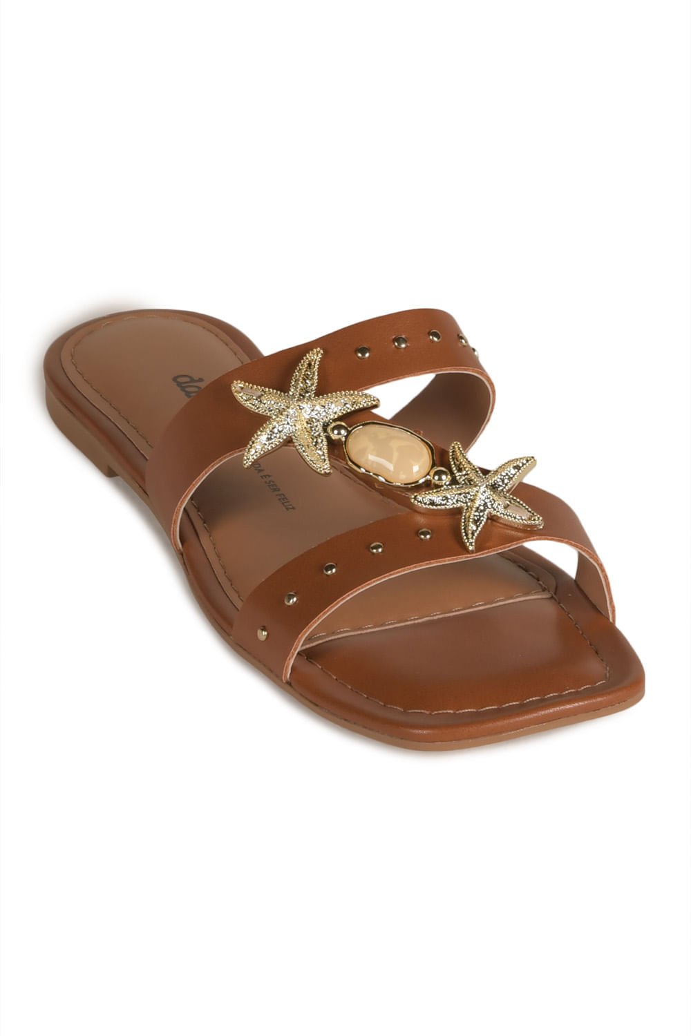 Rasteira Femimina Dakota Primula Caramelo 4