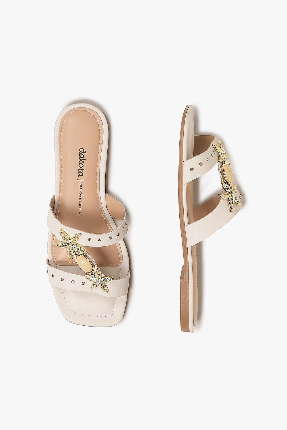 Rasteira Femimina Dakota Primula Off White 3