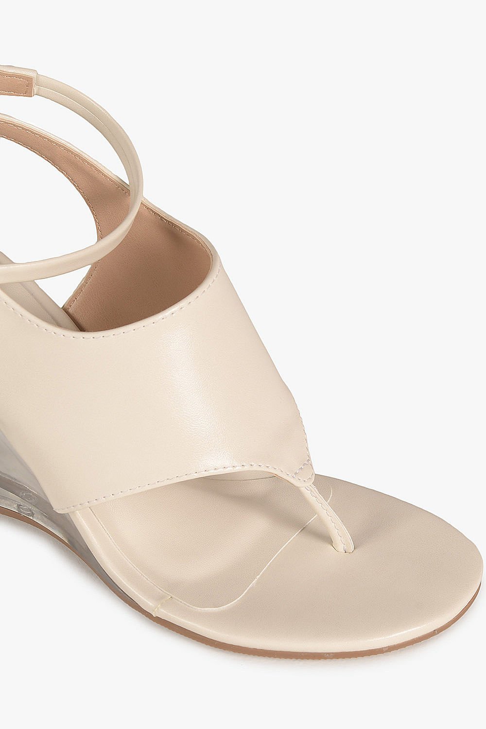 Sandália Feminina Anabela Mundial Rosemary Off White 2