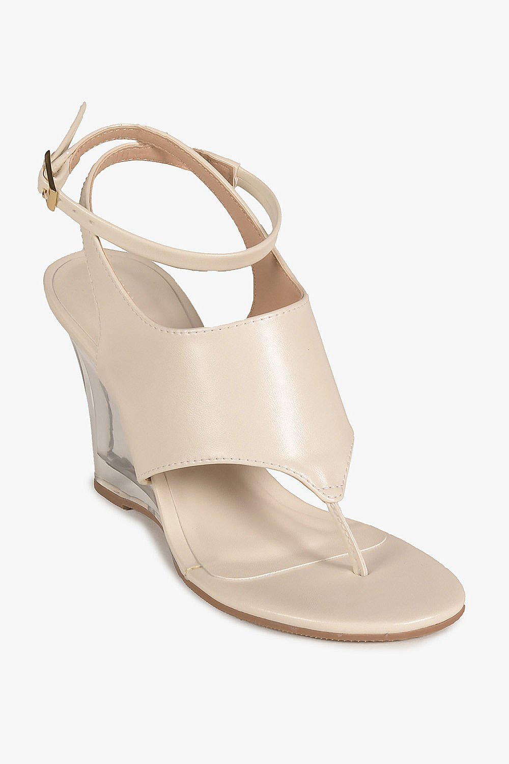 Sandália Feminina Anabela Mundial Rosemary Off White 4