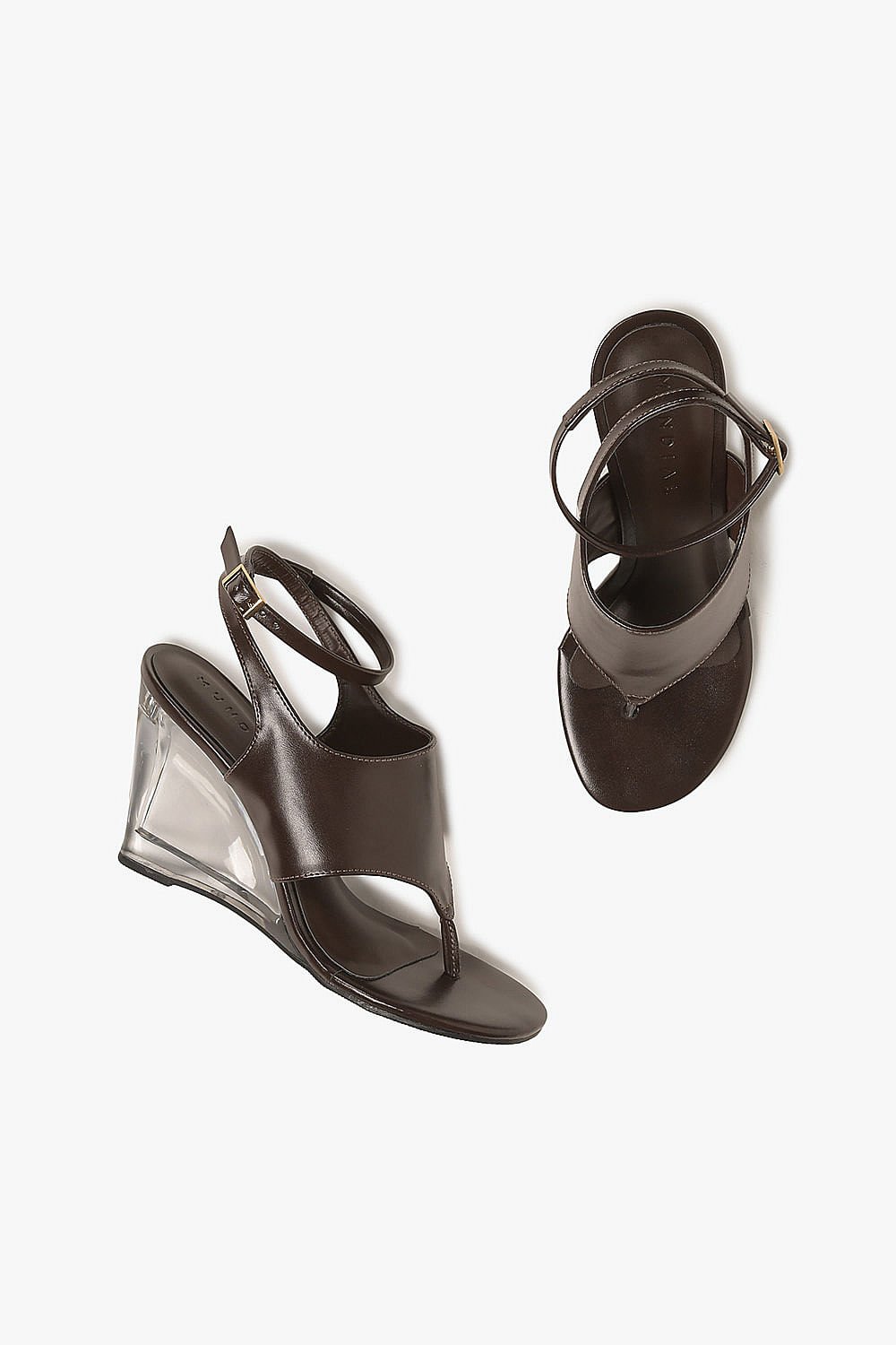 Sandália Feminina Anabela Mundial Rosemary Marrom 3