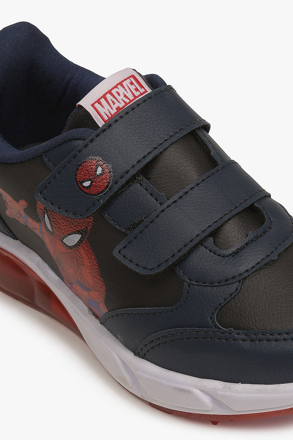 Tênis Infantil Danguinho Led Homem Aranha Preto 5