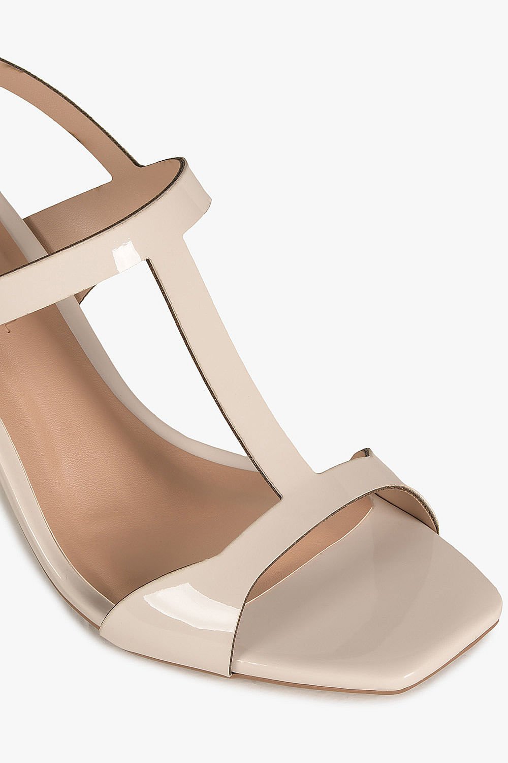 Sandália Feminina Salto Alto Mundial Cristine Off White 2