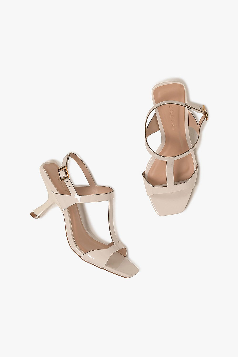 Sandália Feminina Salto Alto Mundial Cristine Off White 3