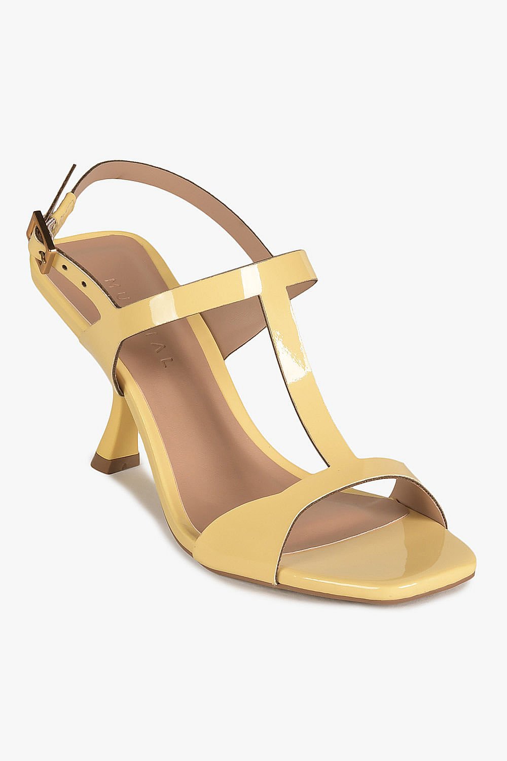 Sandália Feminina Salto Alto Mundial Cristine Amarelo 4