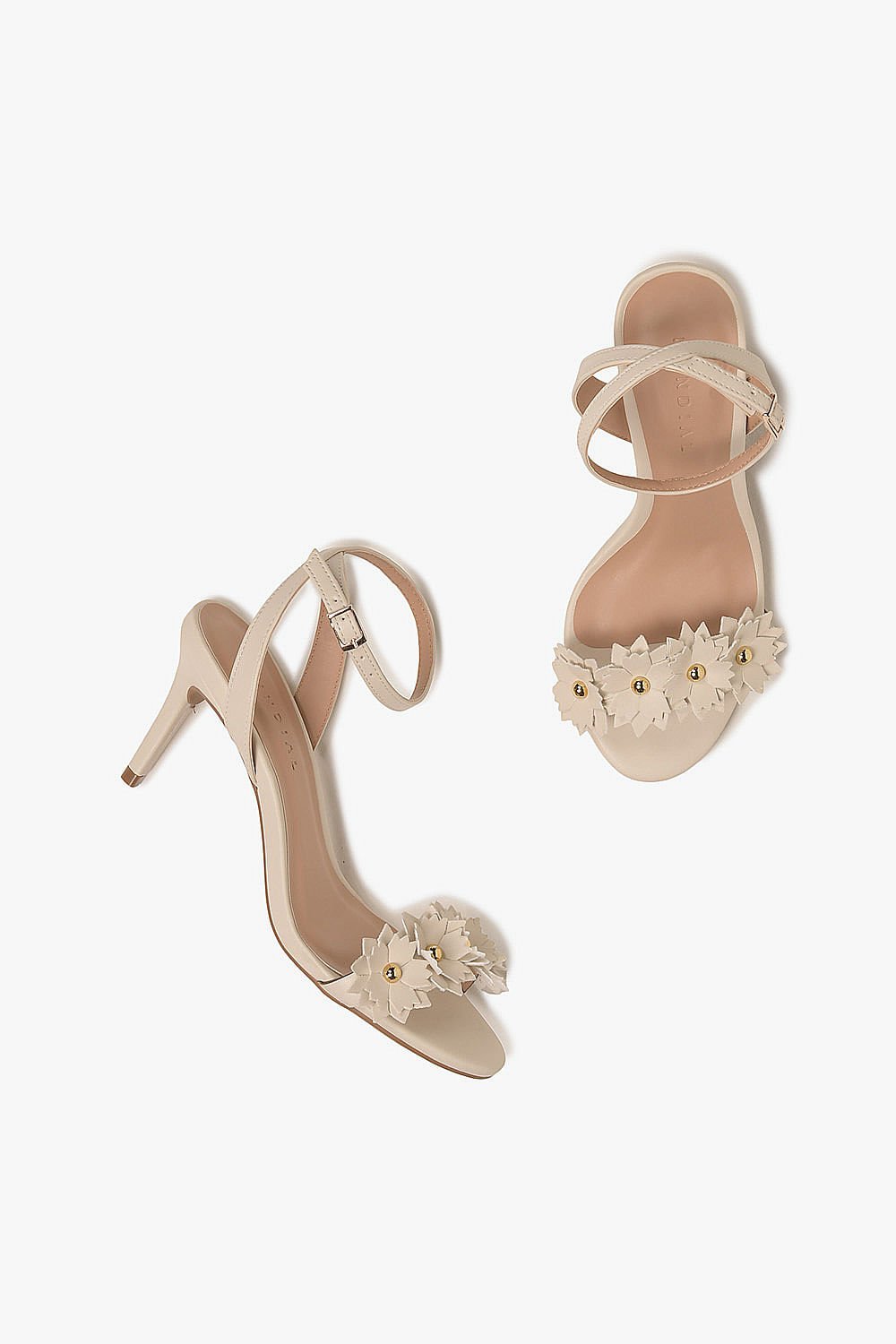 Sandália Feminina Salto Alto Mundial Milla Off White 3