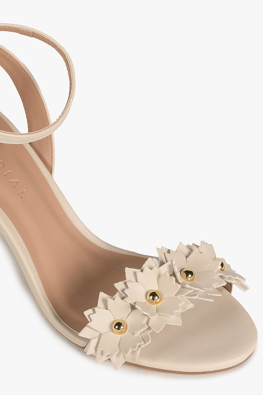 Sandália Feminina Salto Alto Mundial Milla Off White 4