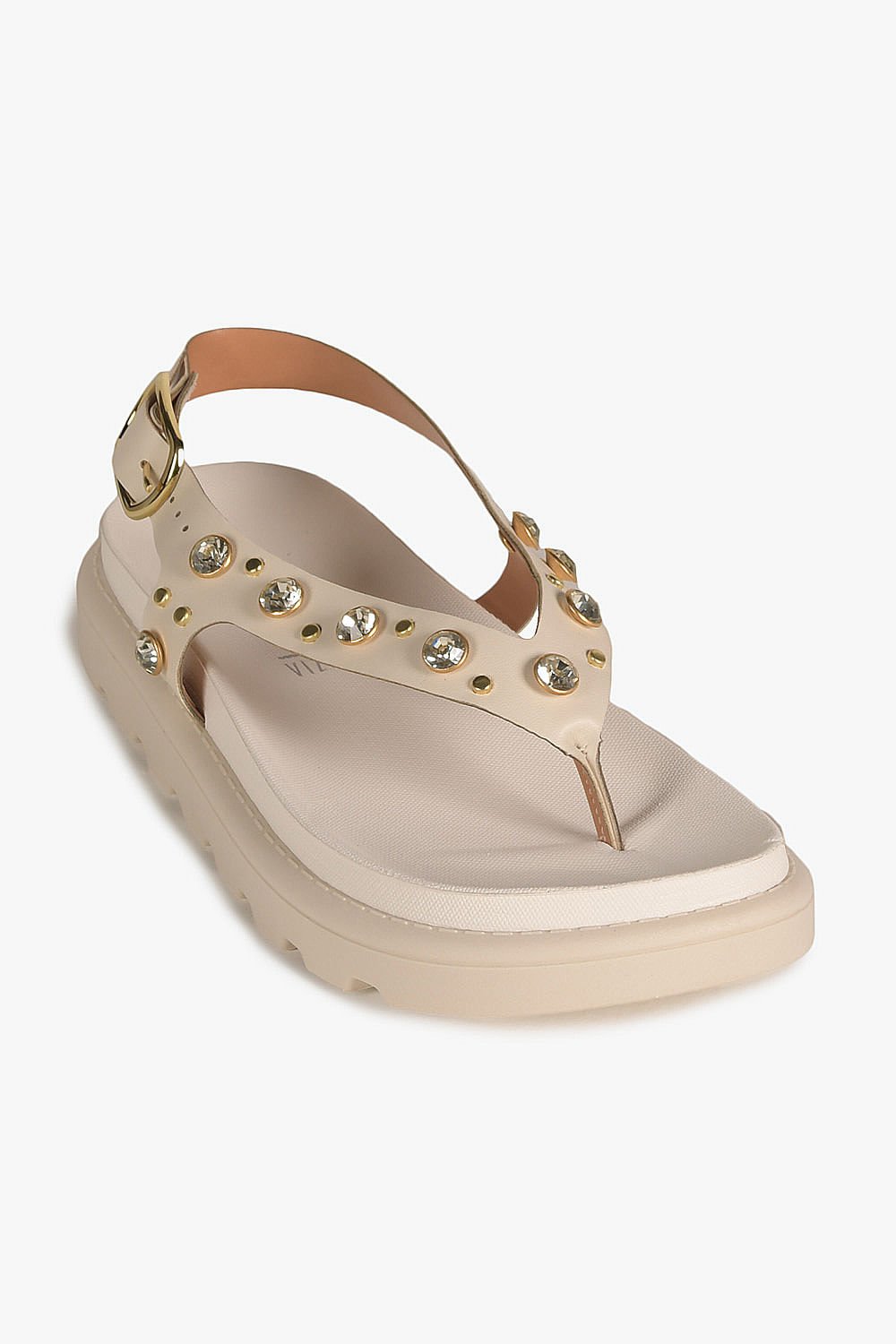 Sandália Feminina Flatform Vizzano Romilda Off White 4