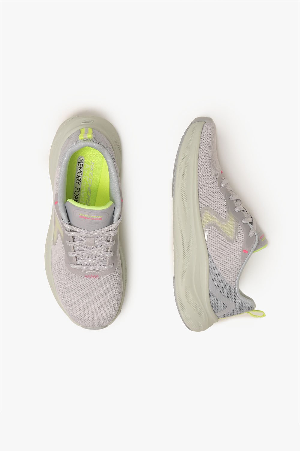 Tênis Skechers Cloud Smooth Wave Feminino Cinza 3