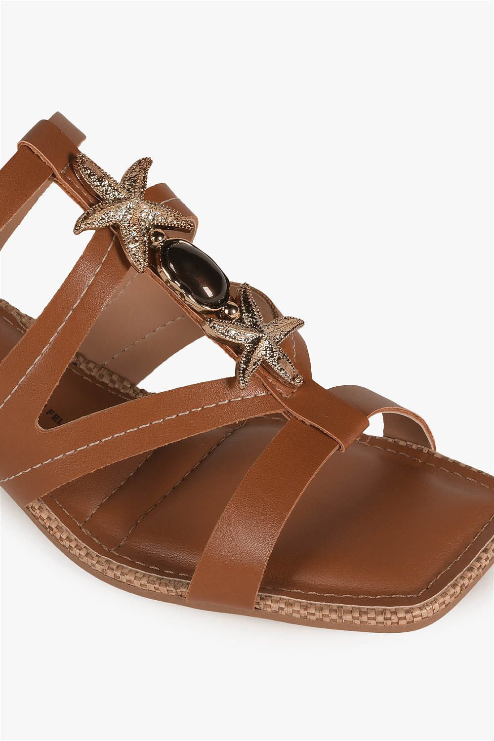 Sandália Feminina Salto Médio Dakota Mirelle Marrom 2