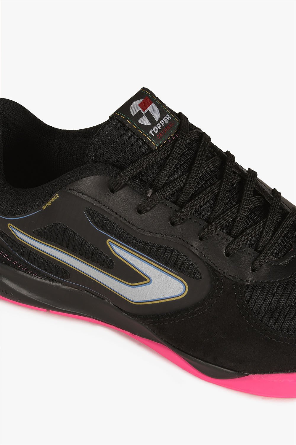 Chuteira Futsal Topper Letra IV Preto 2