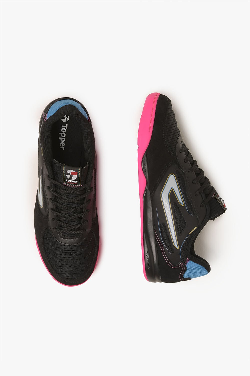 Chuteira Futsal Topper Letra IV Preto 3