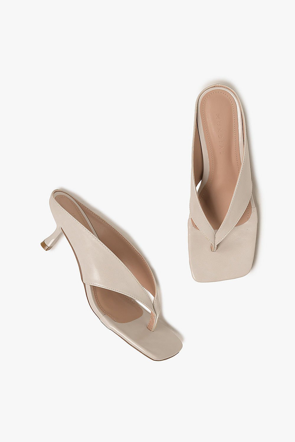 Tamanco Feminino Salto Médio Mundial Karla Off White 3