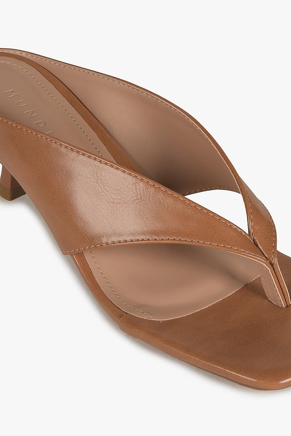 Tamanco Feminino Salto Médio Mundial Karla Caramelo 2