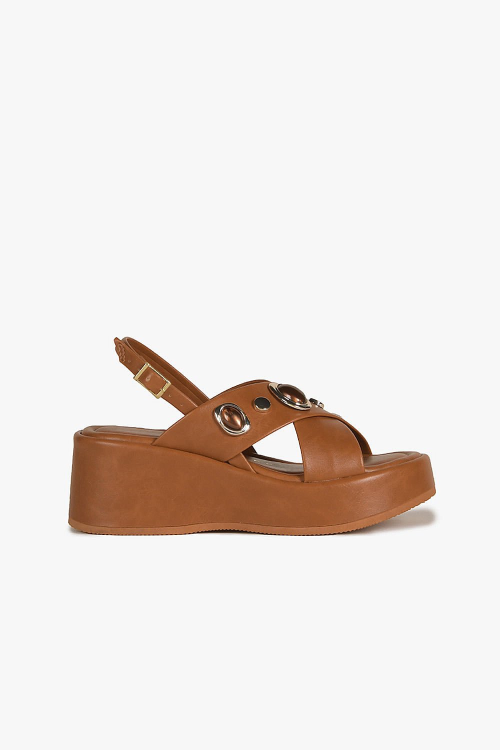 Sandália Feminina Anabela Costes Safira