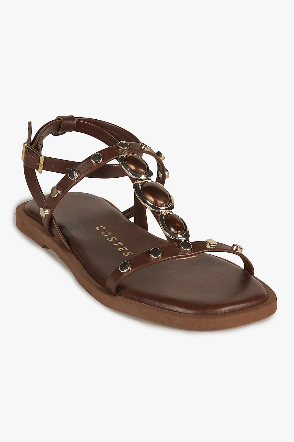 Rasteira Femimina Costes Rosania Café 4