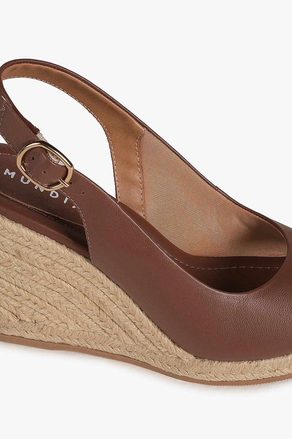 Sandália Feminina Anabela Mundial Cynthia Marrom 2