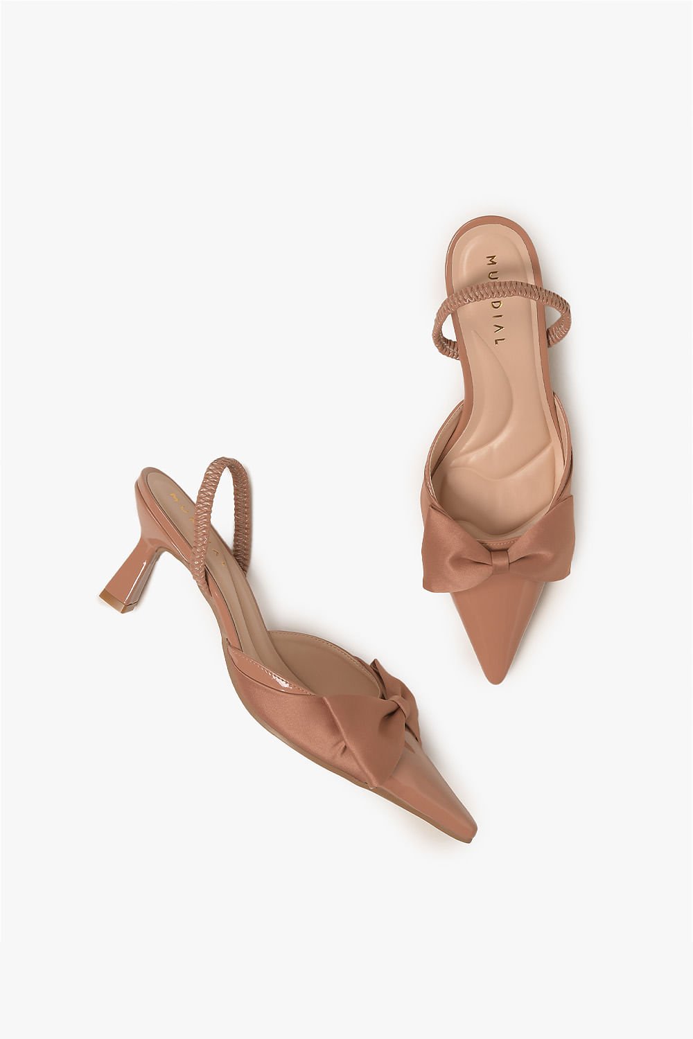 Sapato Feminino Slingback Mundial Callista Bege 3