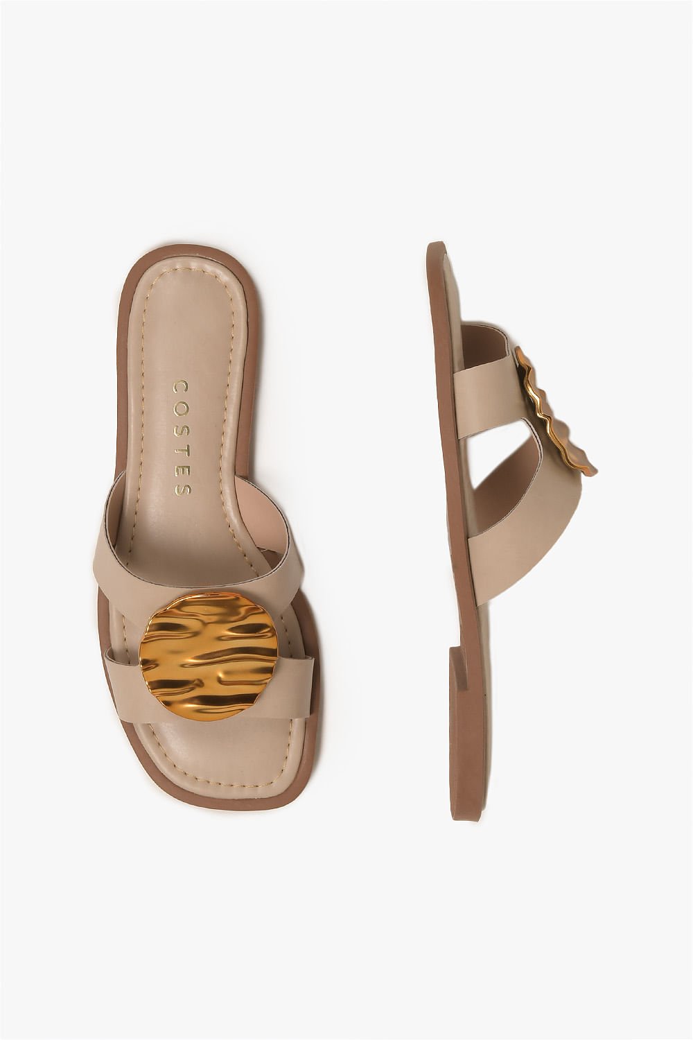 Rasteira Femimina Costes Estela Bege 3