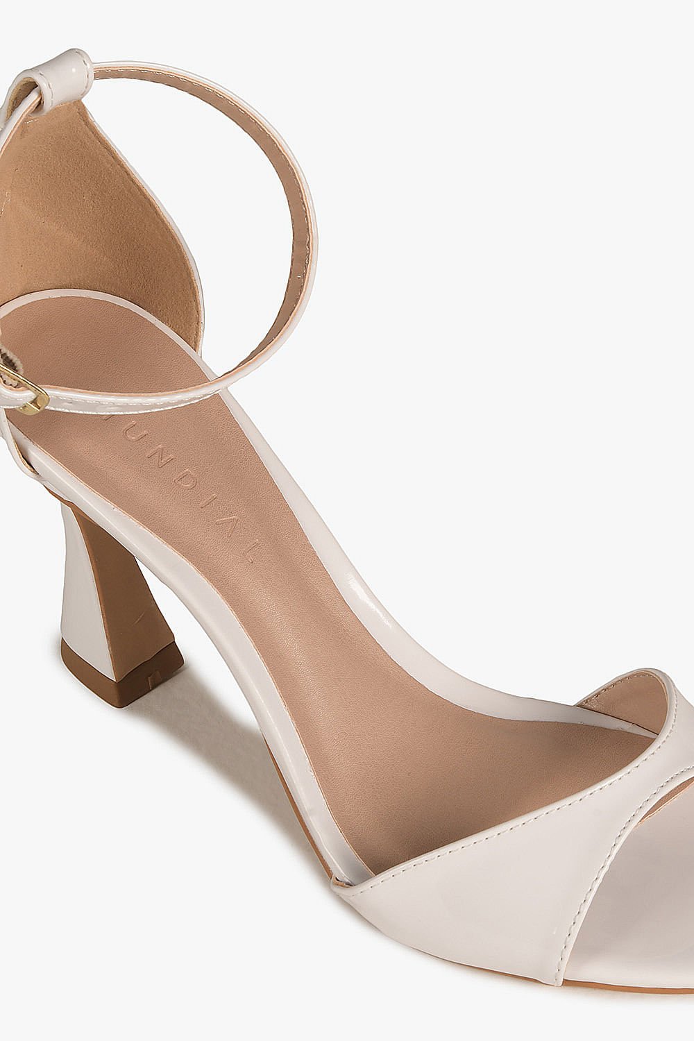 Sandália Feminina Salto Alto Mundial Maiane Branco 2