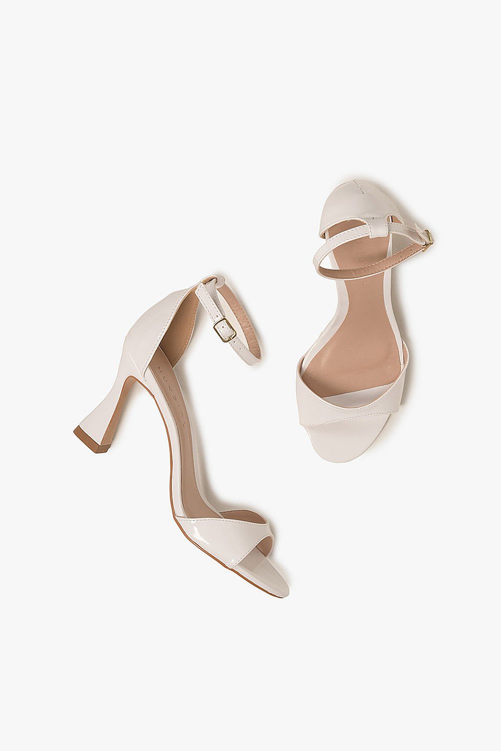 Sandália Feminina Salto Alto Mundial Maiane Branco 3