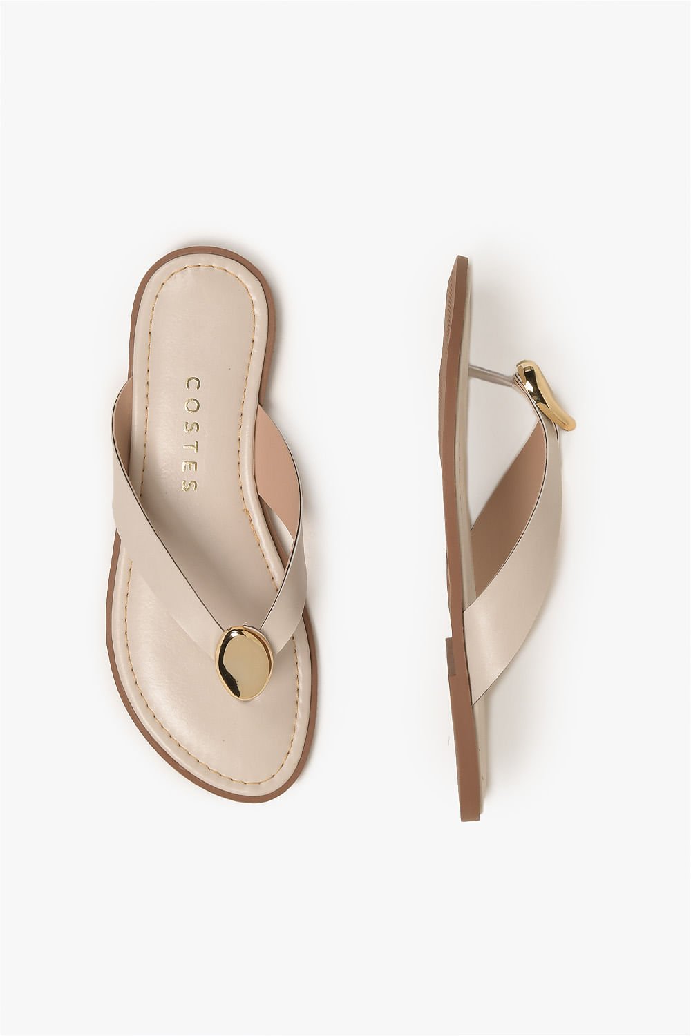 Rasteira Feminina Costes Josilene Off White 3