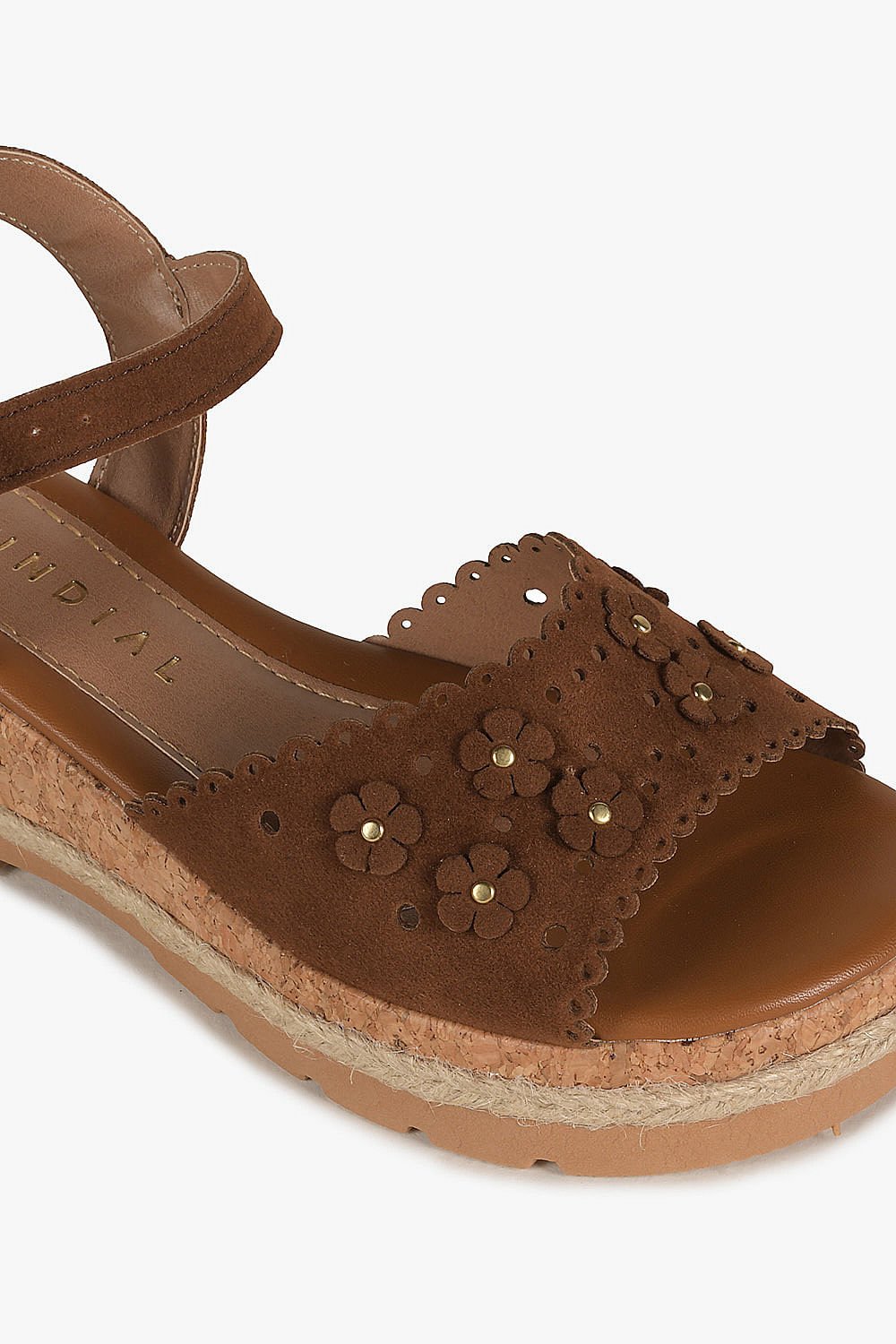 Sandália Infantil Anabela Menina Fashion Bia Marrom 2