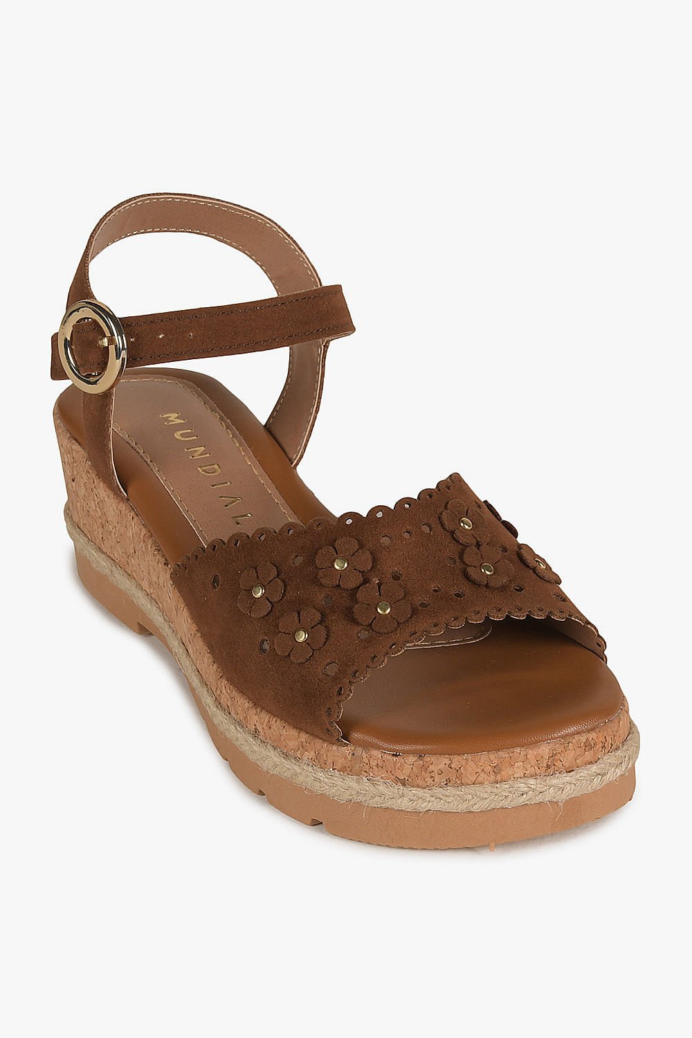 Sandália Infantil Anabela Menina Fashion Bia Marrom 4