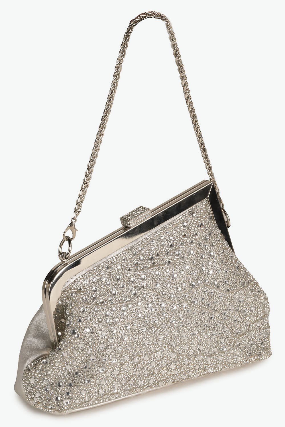 Bolsa Pequena Transversal Feminina Lace Lore July Prata 3