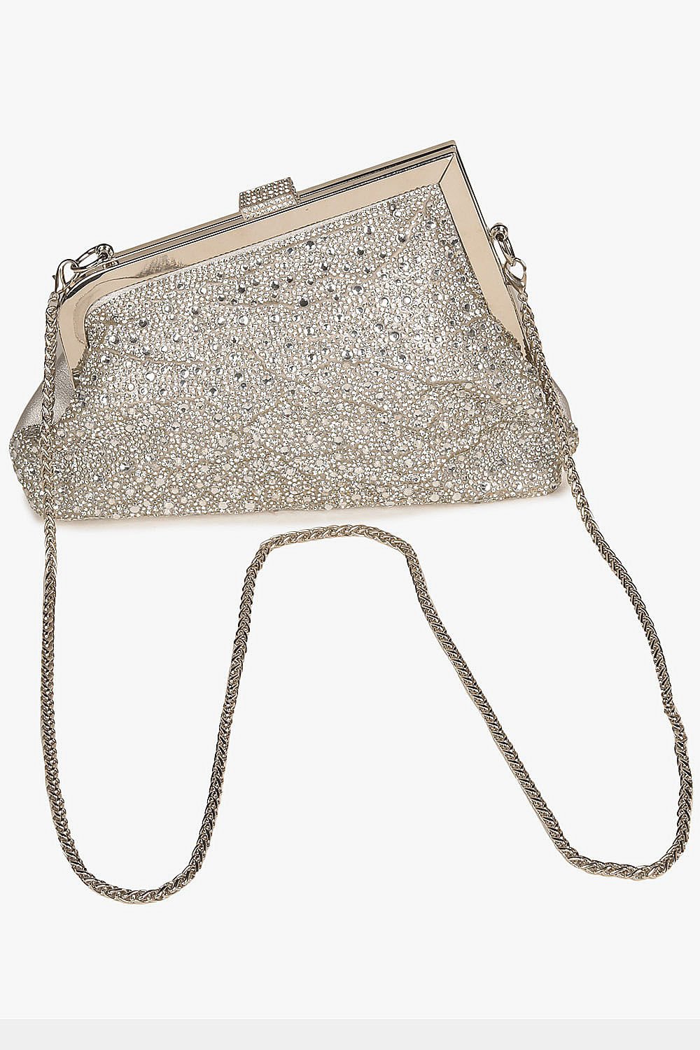 Bolsa Pequena Transversal Feminina Lace Lore July Prata 7