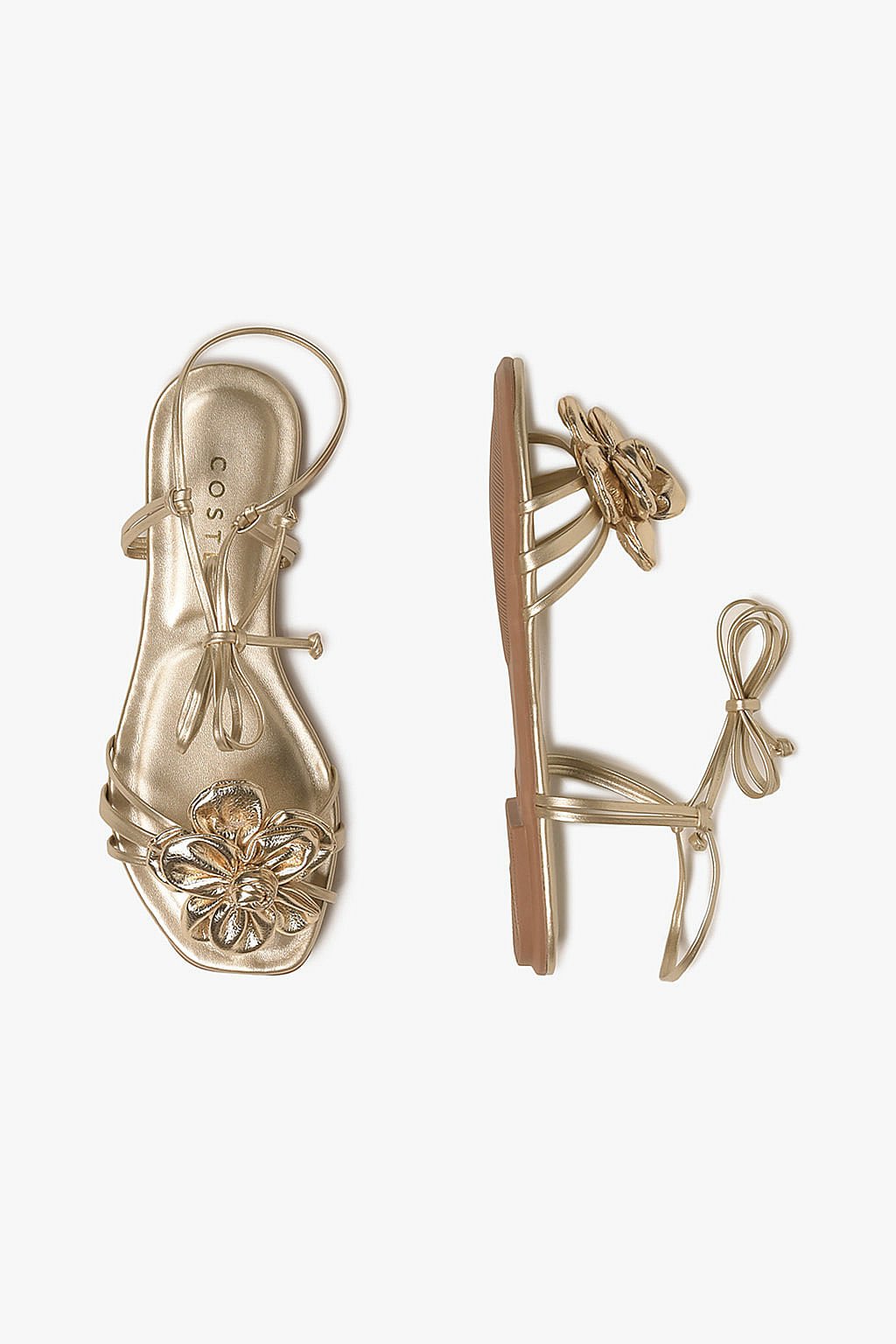 Rasteira Feminina Costes Eloah Dourado 3