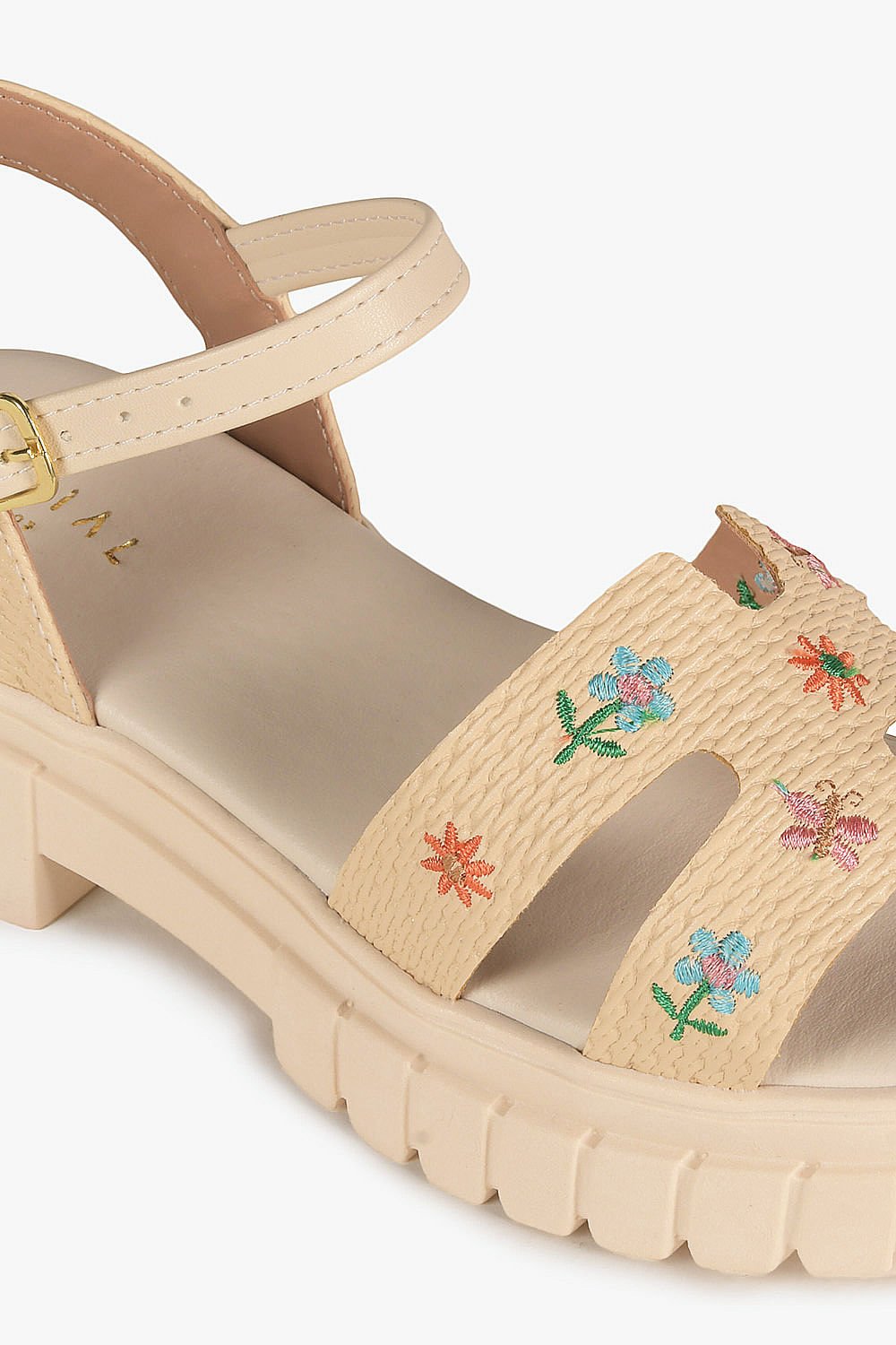 Sandália Infantil Flatform Mundial Stella Bege 2