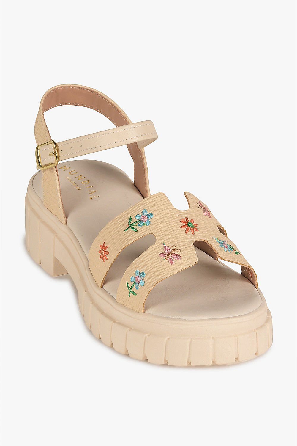 Sandália Infantil Flatform Mundial Stella Bege 4