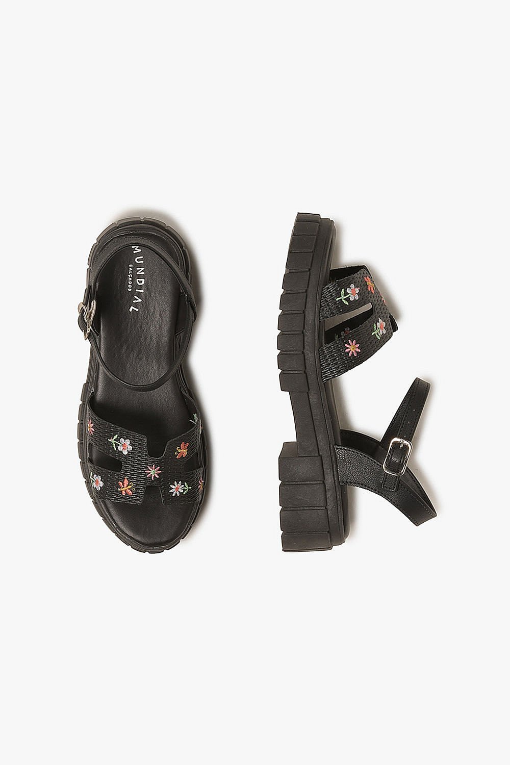 Sandália Infantil Flatform Mundial Stella Preto 3