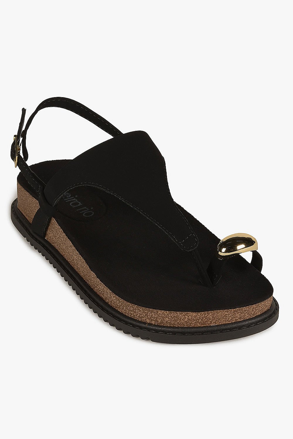 Papete Feminina Beira Rio Mariza Preto 4