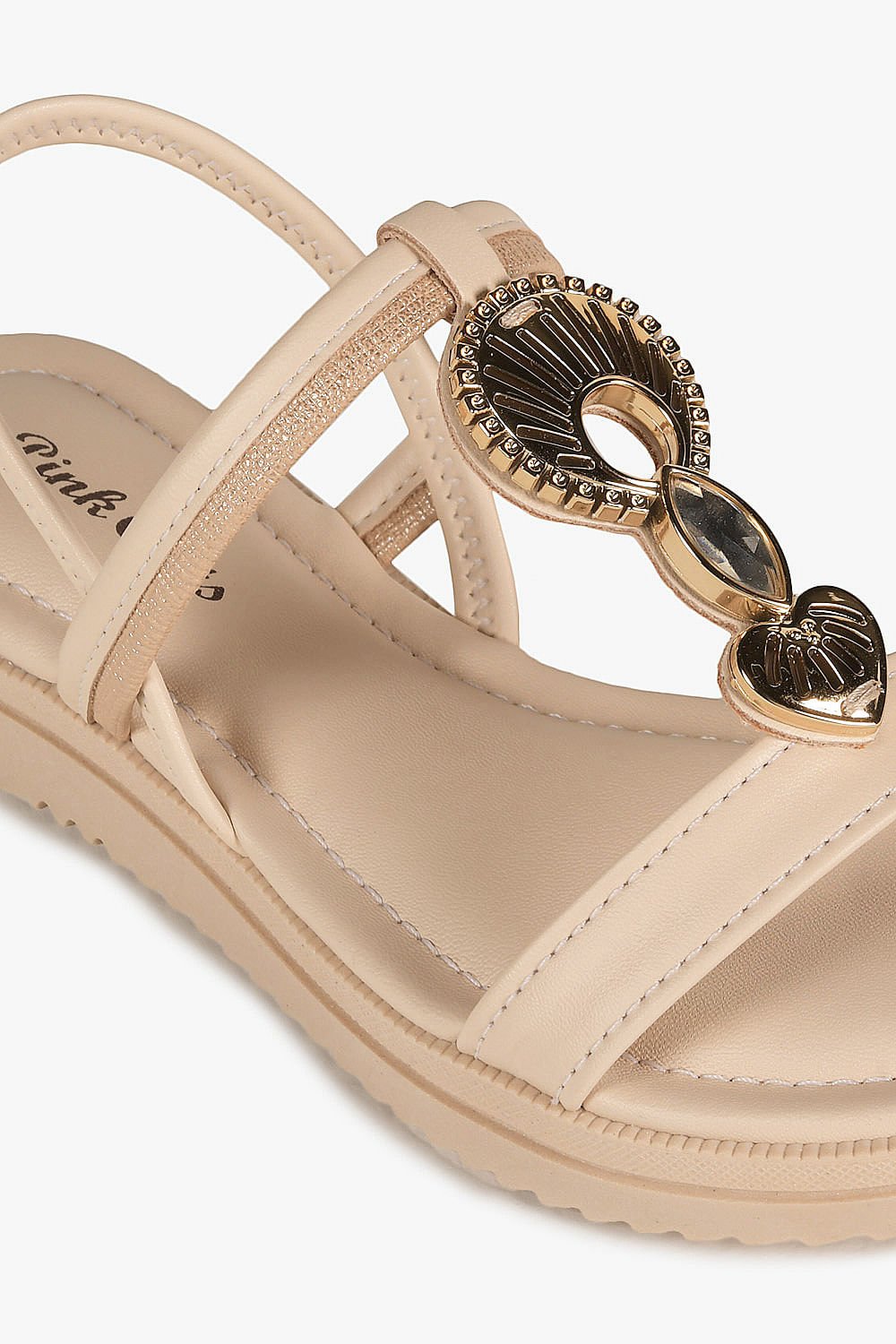 Sandália Infantil Pink Cats Elisa Bege 2