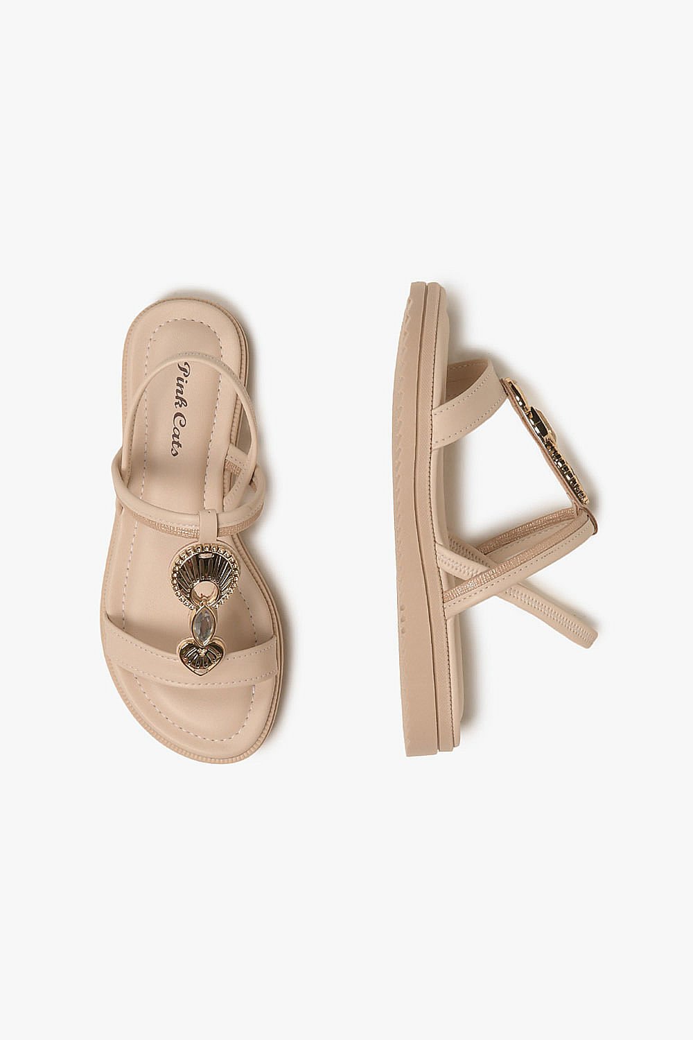 Sandália Infantil Pink Cats Elisa Bege 3