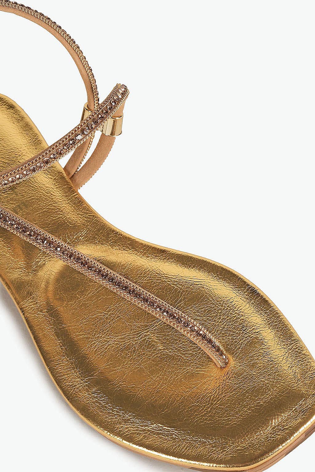 Rasteira Feminina Costes Nanci Dourado 2