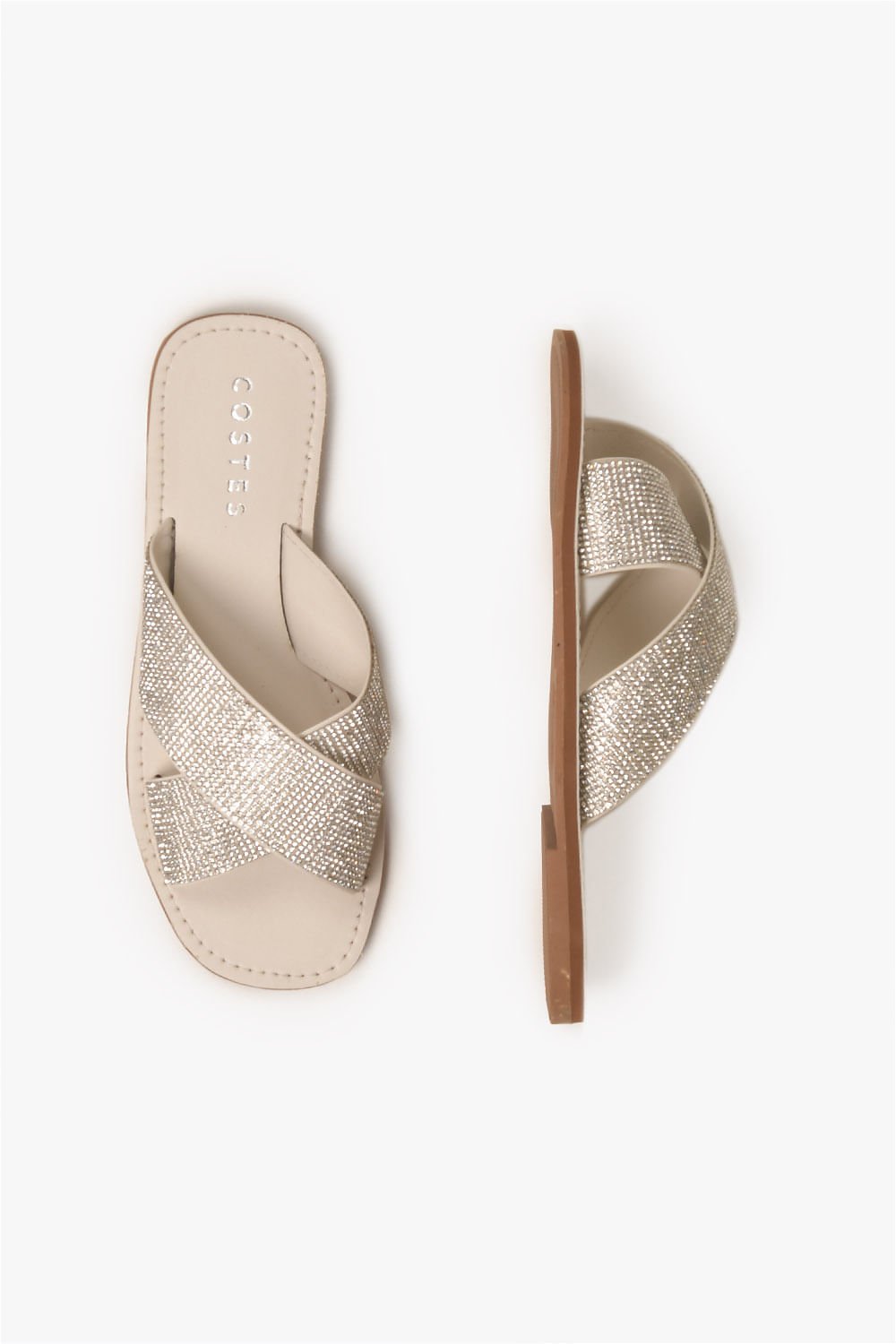 Rasteira Feminina Costes Coralina Off White 3
