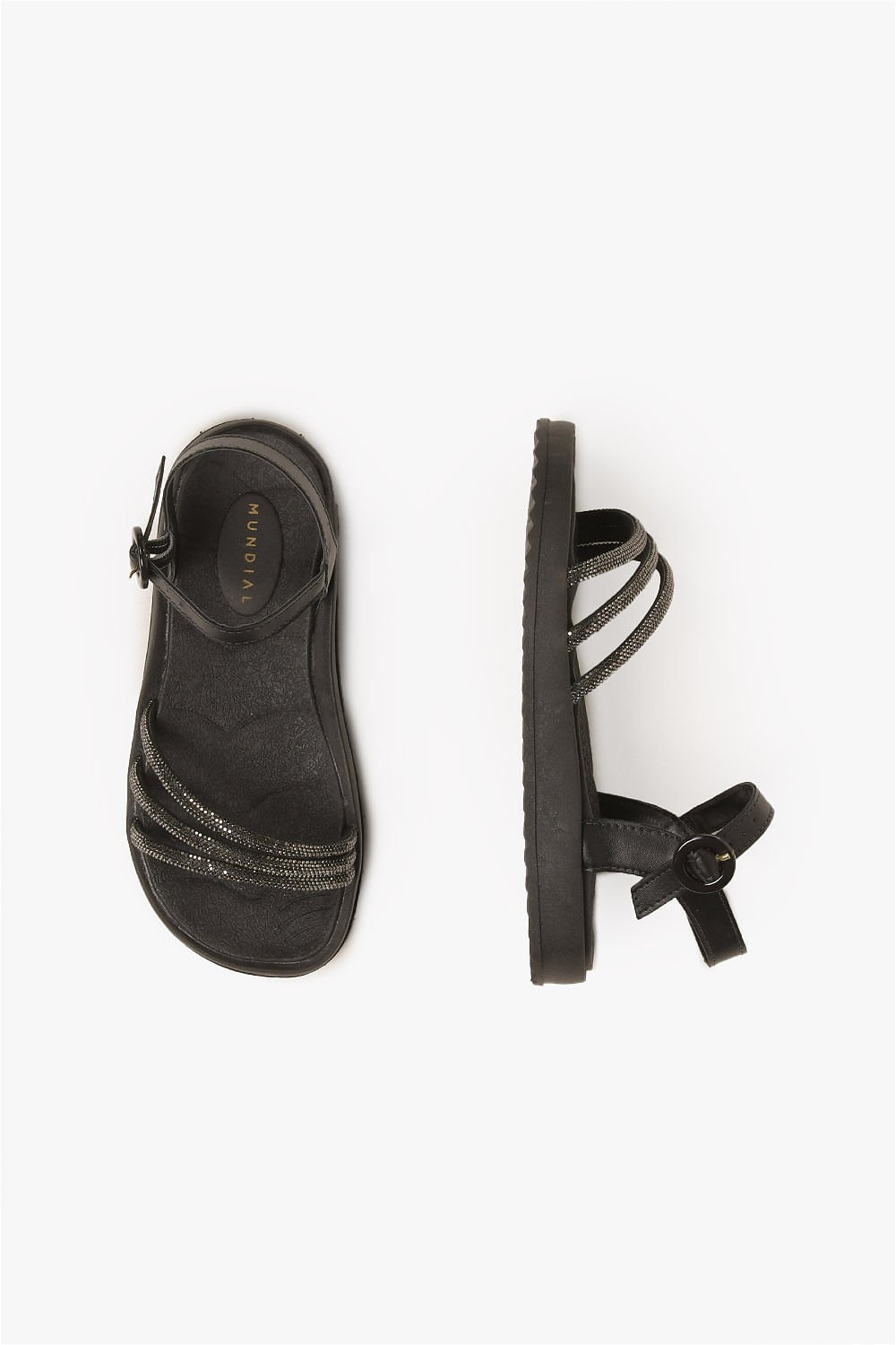 Sandália Infantil Menina Fashion Binha Preto 3