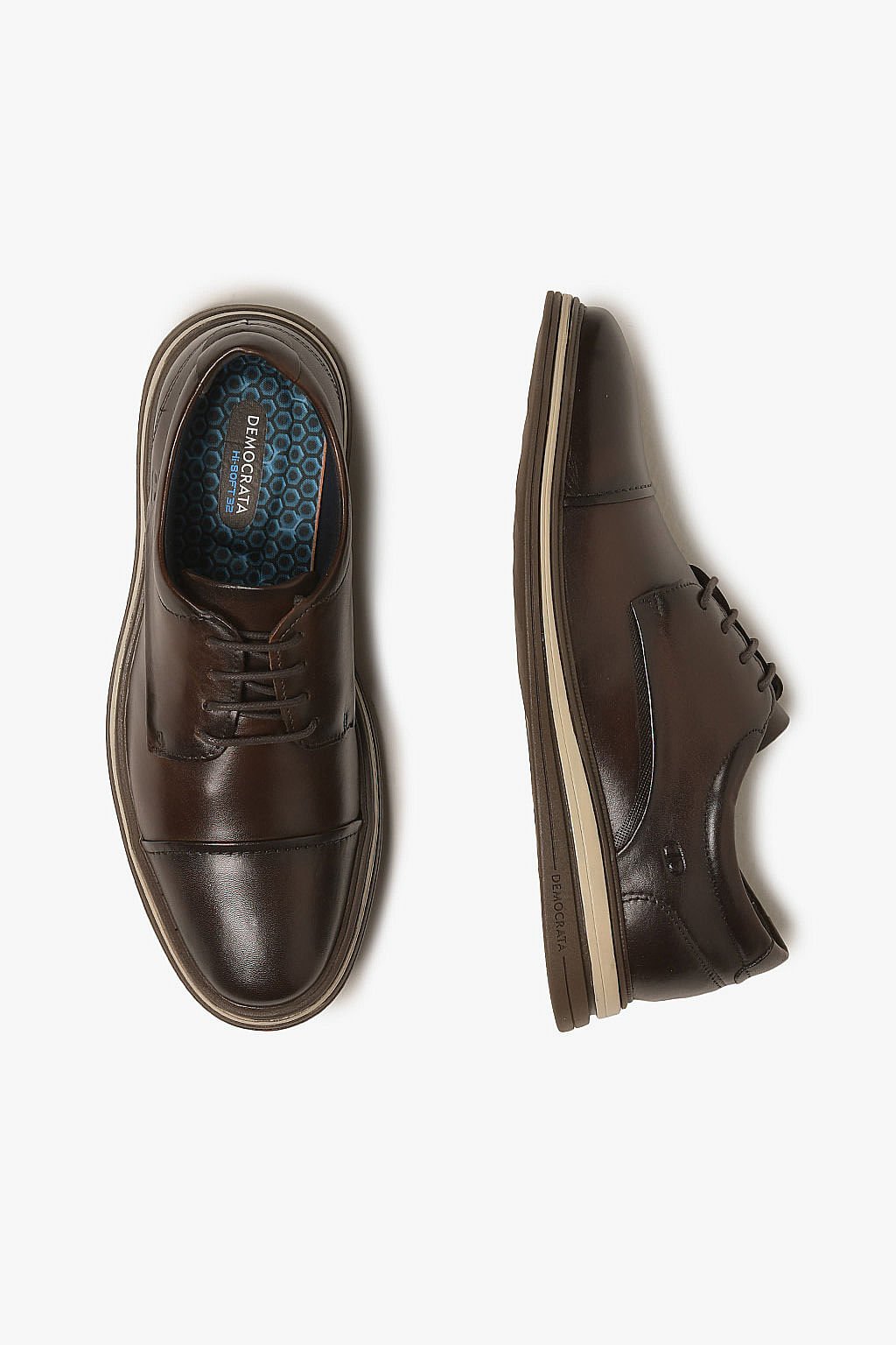 Sapato Casual Masculino Democrata Dune Marrom 3