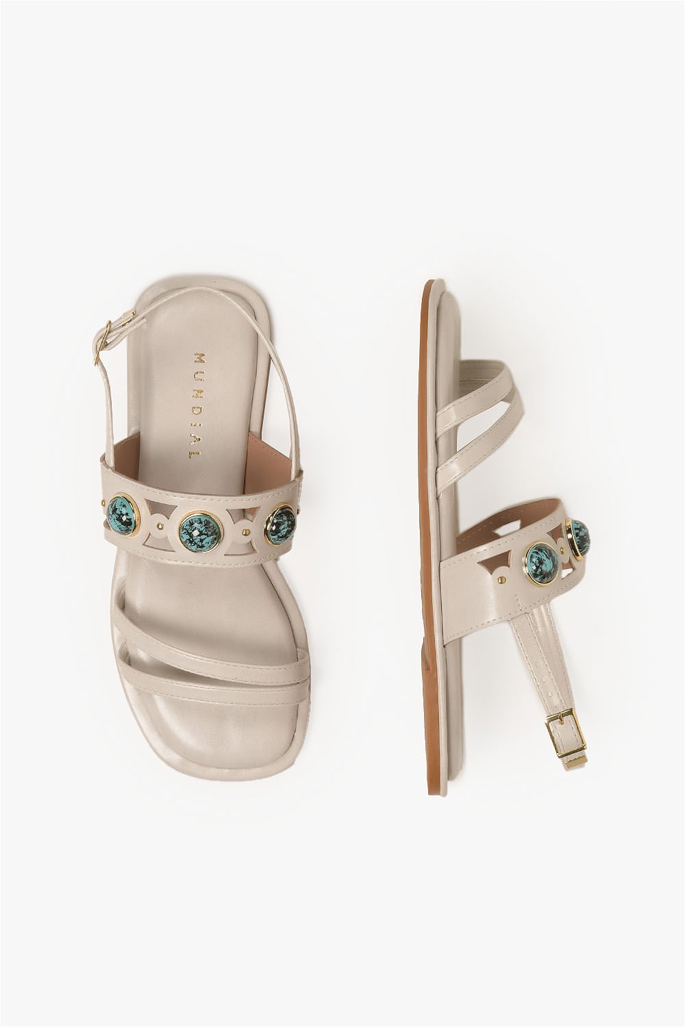 Rasteira Feminina Mundial Joyci Off White 3