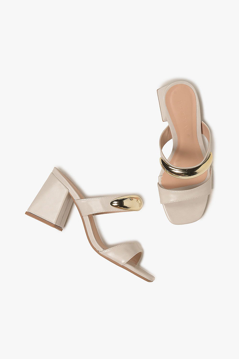 Tamanco Feminino Salto Alto Mundial Cassiopeia Off White 3