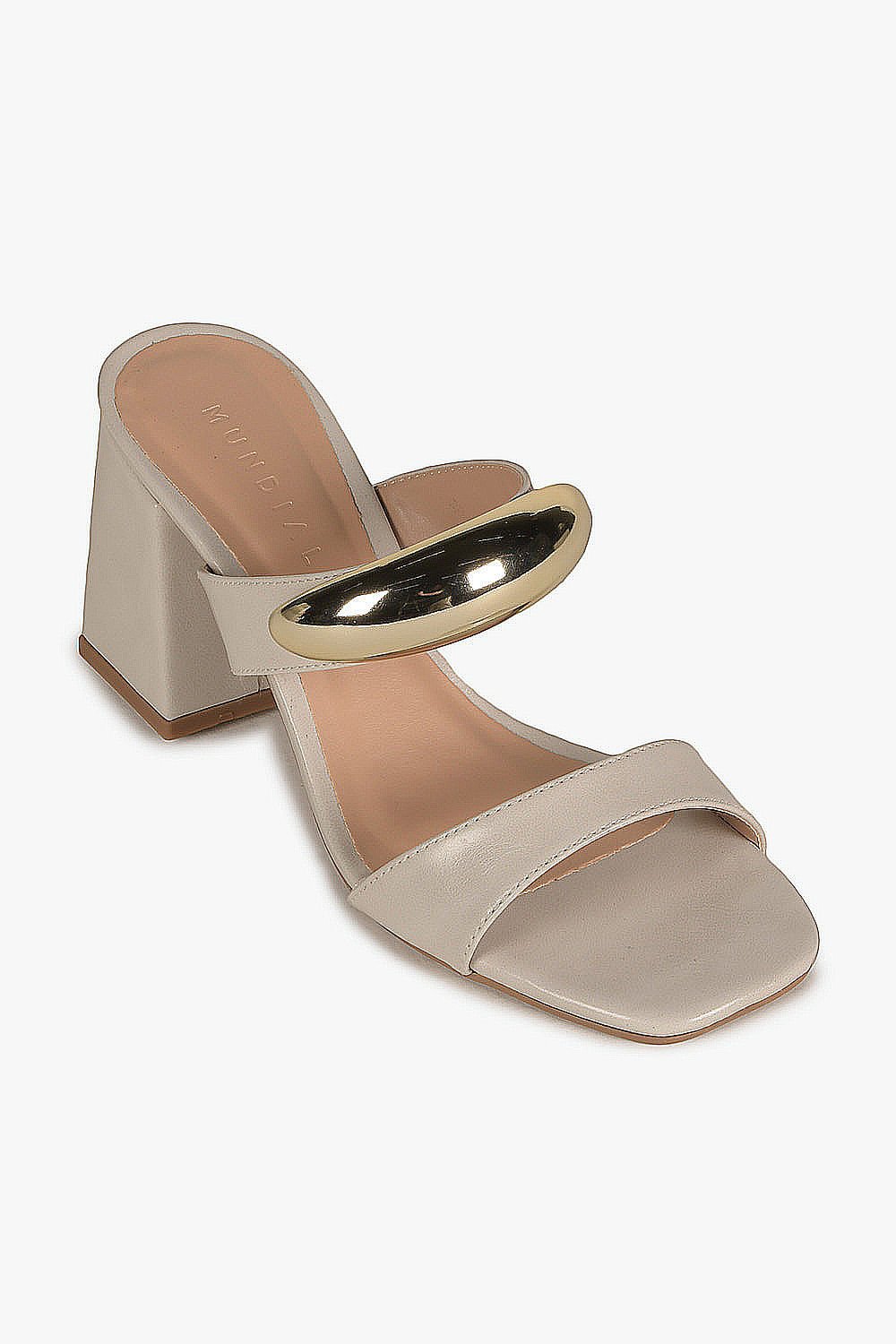 Tamanco Feminino Salto Alto Mundial Cassiopeia Off White 4